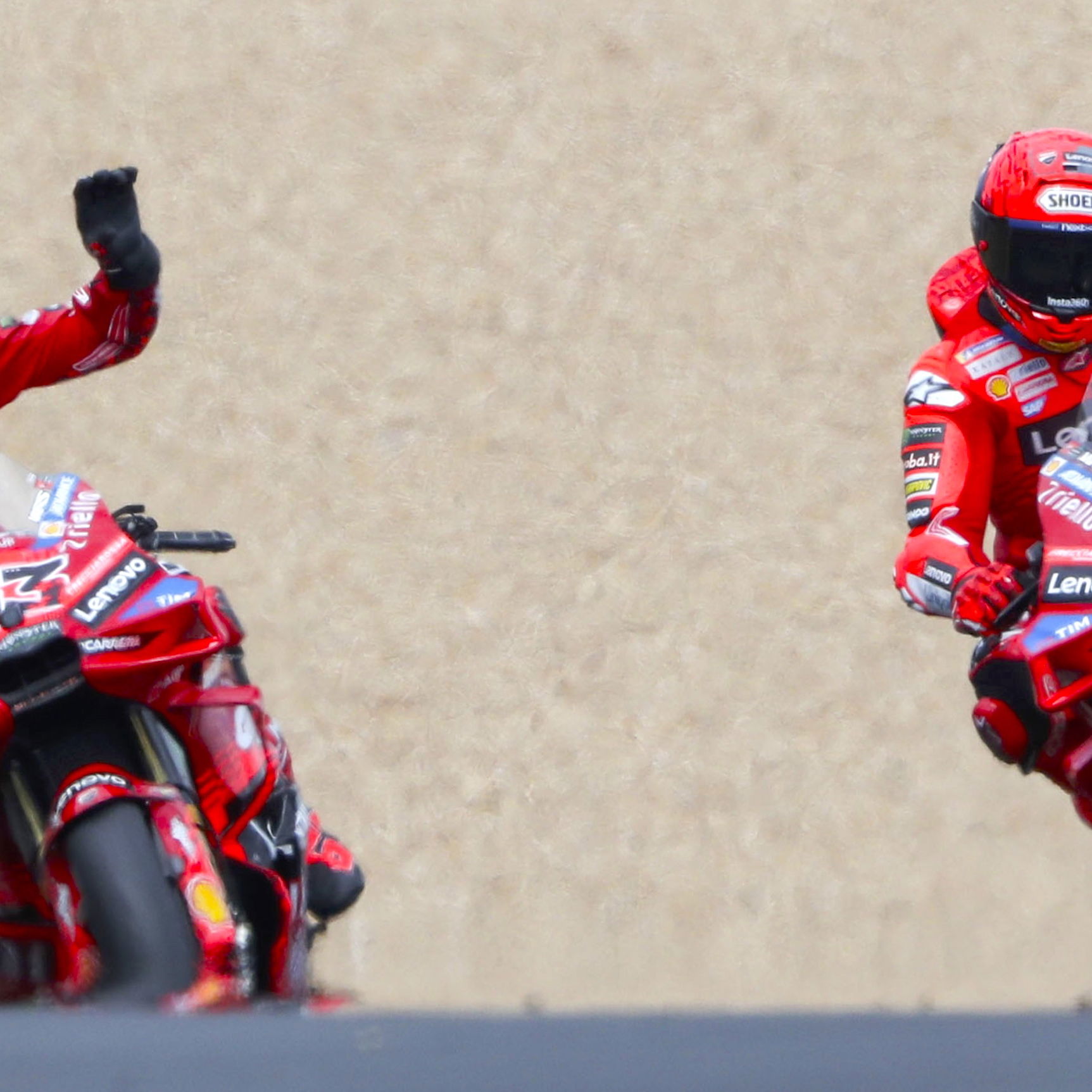 Pecco Bagnaia, Marc Marquez, Ducati Lenovo Team, French MotoGP, Le Mans